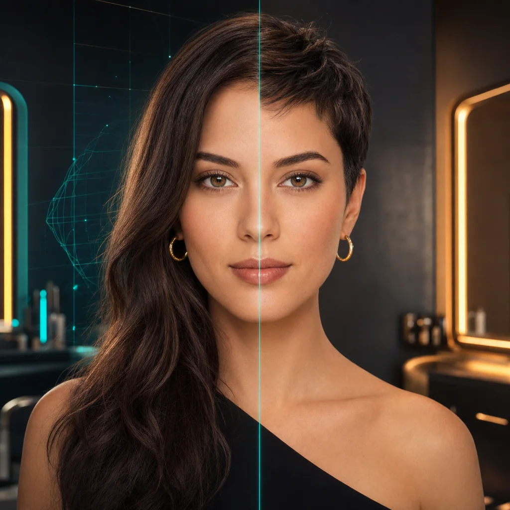 AI hairstyle try-on preview — Face-Consistent Every Time