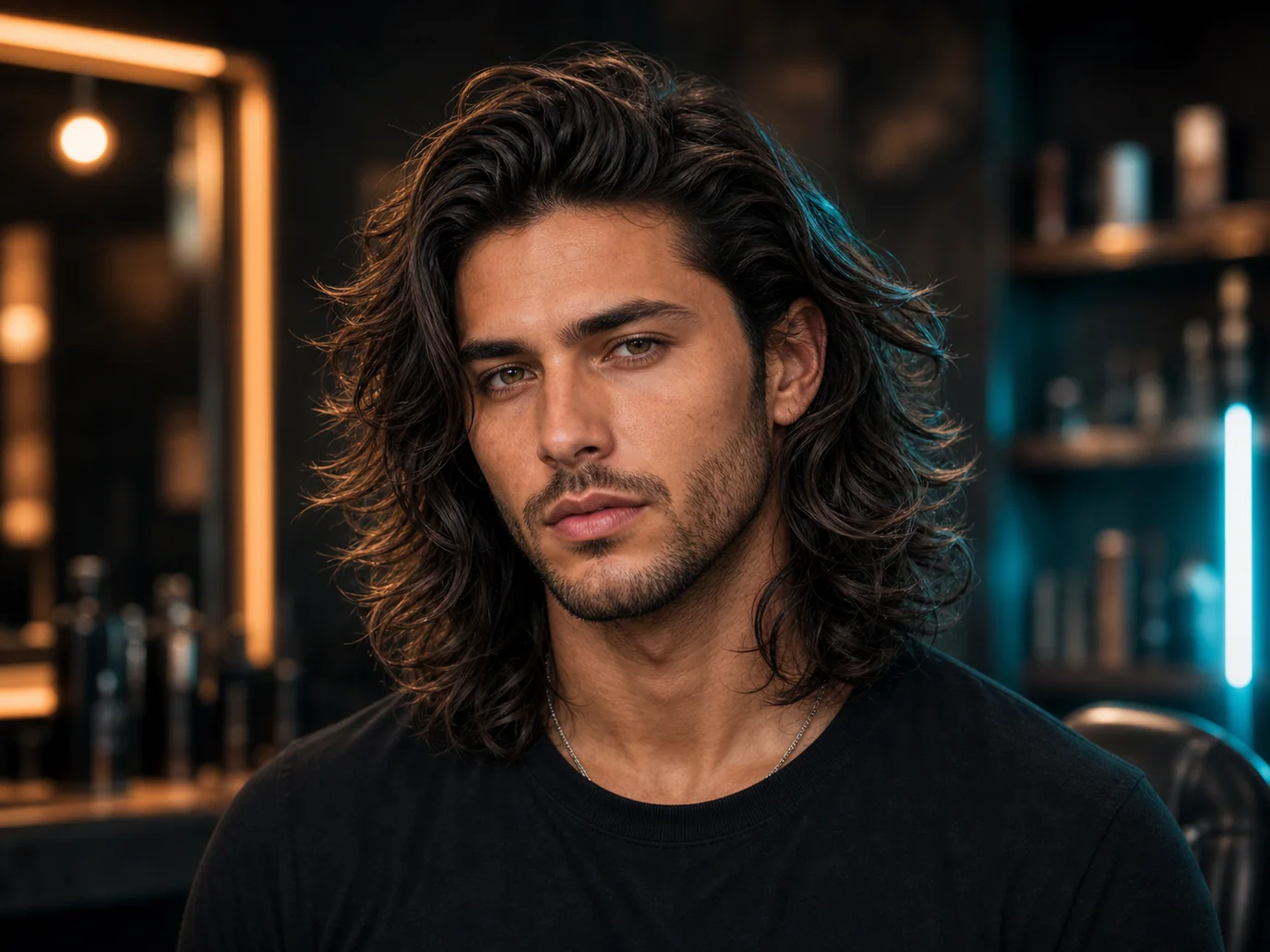 Preview of Long Wavy Hair generated with Gemini AI