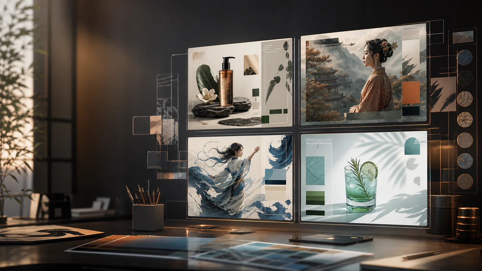 Qwen-Image bilingual creative generation preview